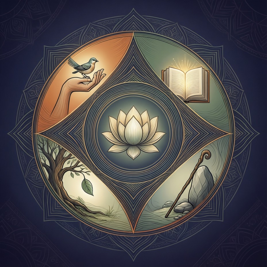 Key-principles-of-Jainism-illustration.